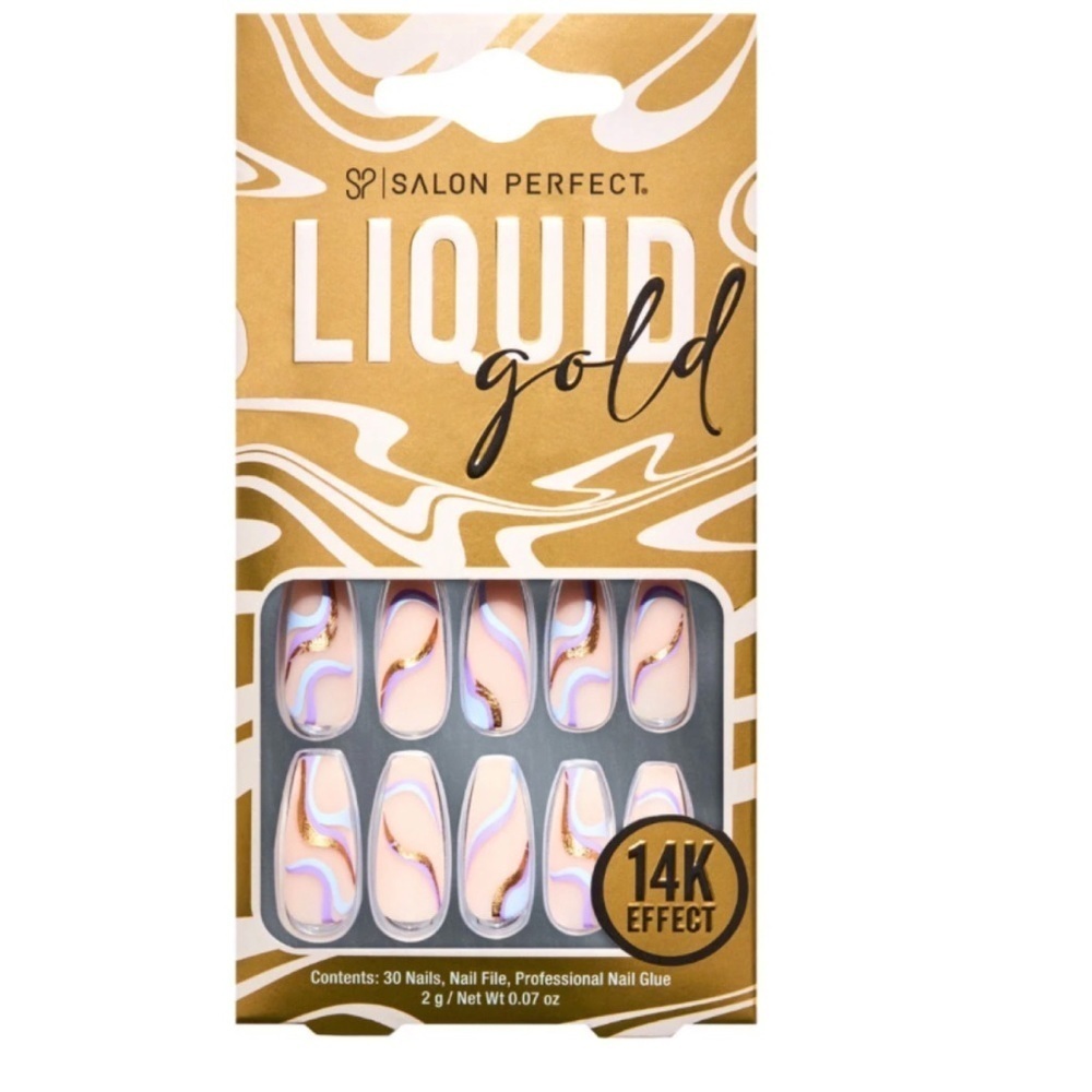 🆕 Salon Perfect Purple & Gold Swirl 🆕